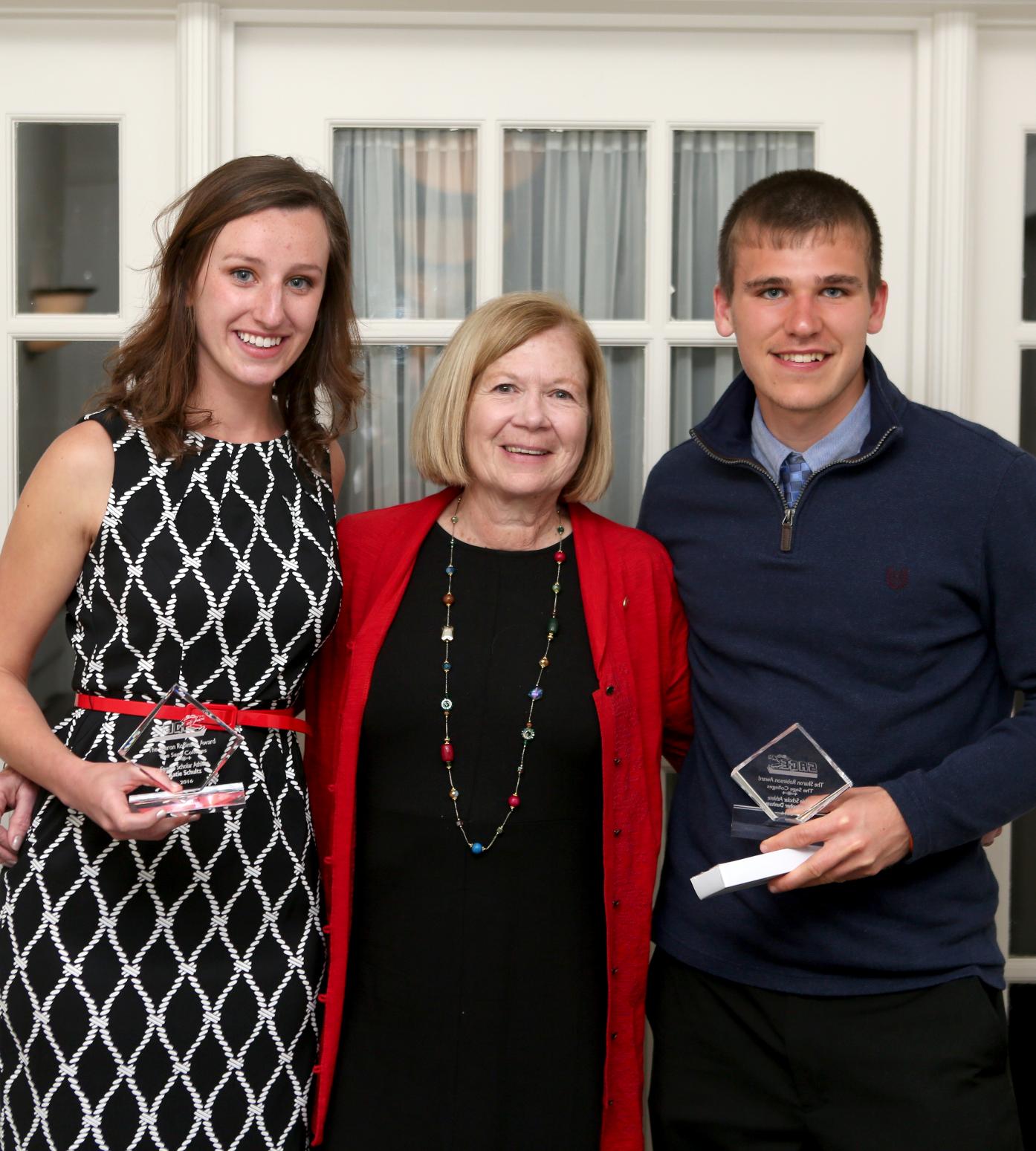 Chris Dunham and Katie Schultz Honored with Dean Sharon Robinson Scholar-Athlete Award