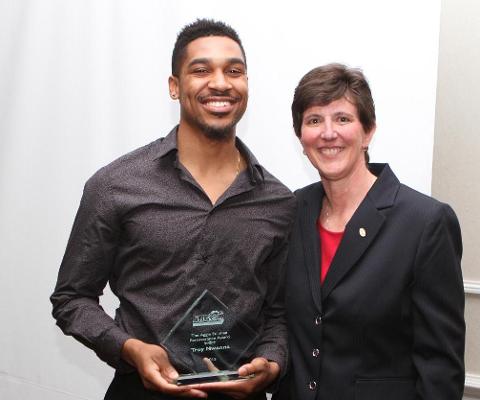 Troy Nwanna honored with Aggie Stillman Perseverance Award