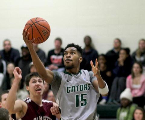 Nwanna's career performance spurs Gator to top of Skyline standings after ripping Purchase, 101-75
