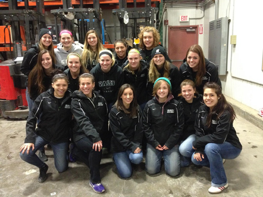 Sage Women's Lacrosse Gives Back on Spring Break