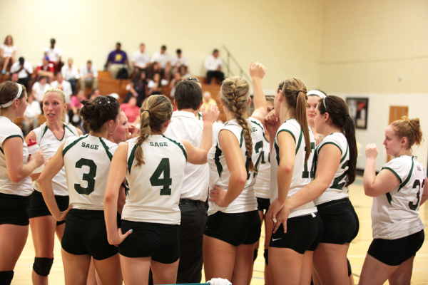 Sage volleyball remains perfect in Skyline Play with two wins on Saturday