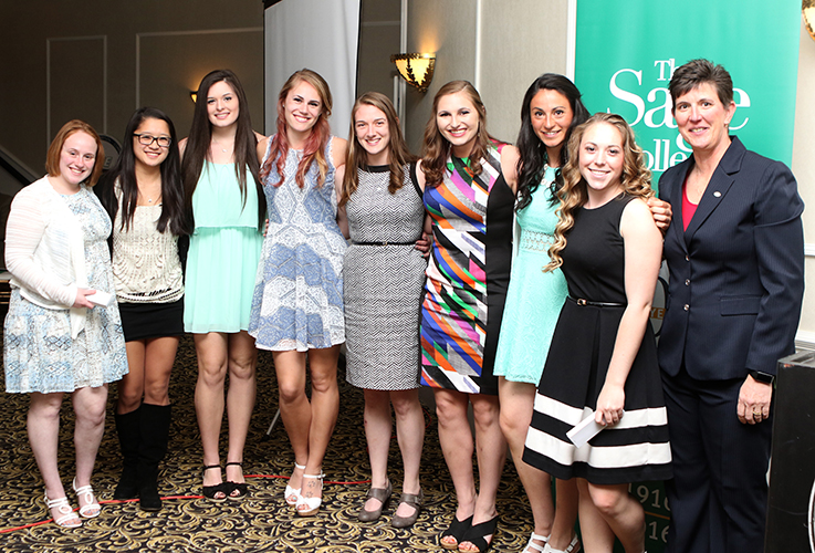 Sage Women's Volleyball Players honored at Athletic Award Banquet