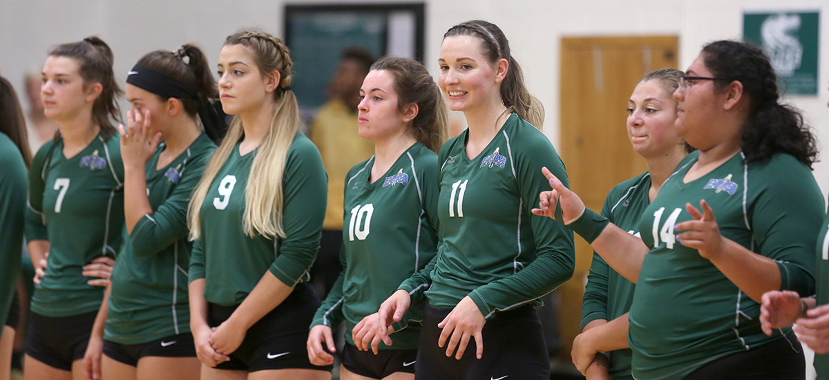Houghton beats Sage in E8 volleyball action