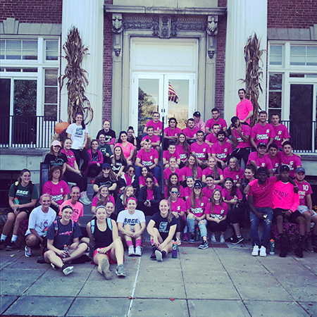 Sage SAAC Members participate in Albany Making Strides Walk on October 15