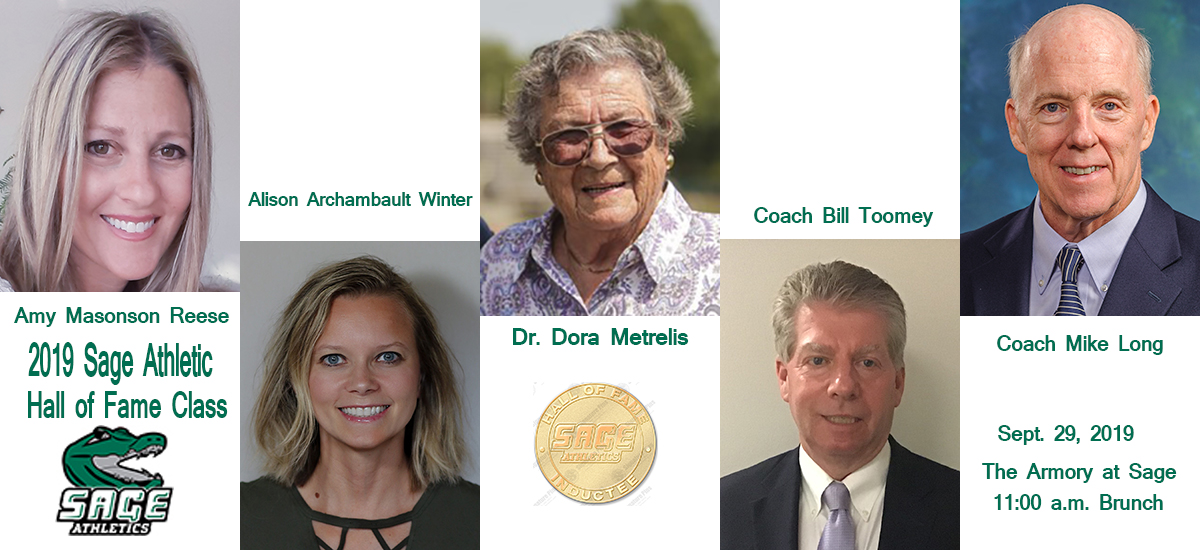 Sage announces 2019 Athletic Hall of Fame Class; Ceremony slated for Sept. 29
