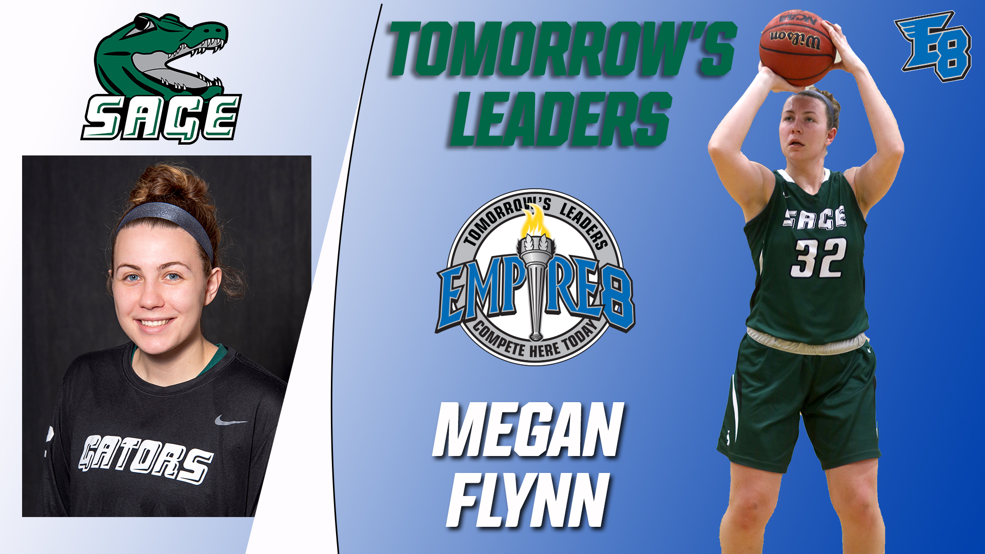 Sage's Megan Flynn Featured by the Empire 8 in the latest Tomorrow's Leaders Compete Here Today