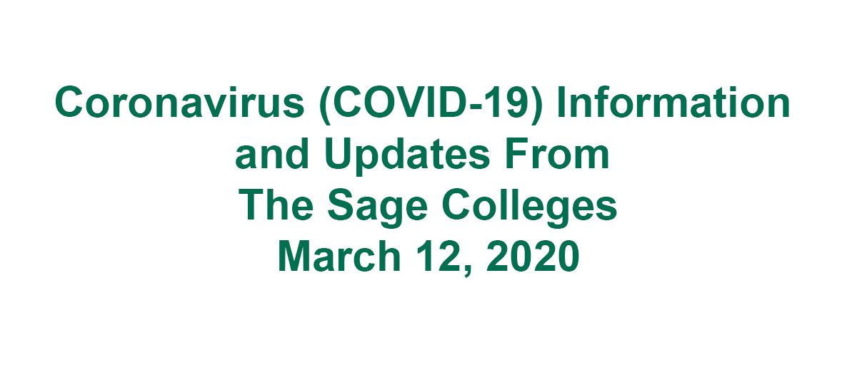 Important information from The Sage Colleges