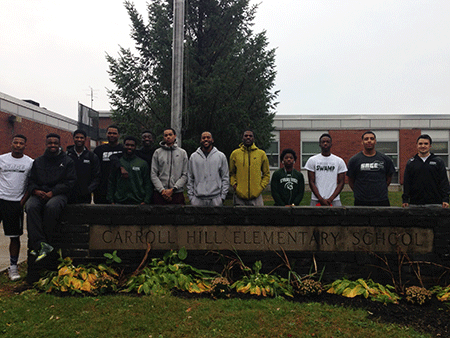Sage men's basketball team participates in an afternoon of fun and fitness
