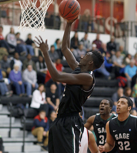 Sage men power their way into the Skyline Tournament with 94-76 win over Maritime; Gators capture Skyline North Title