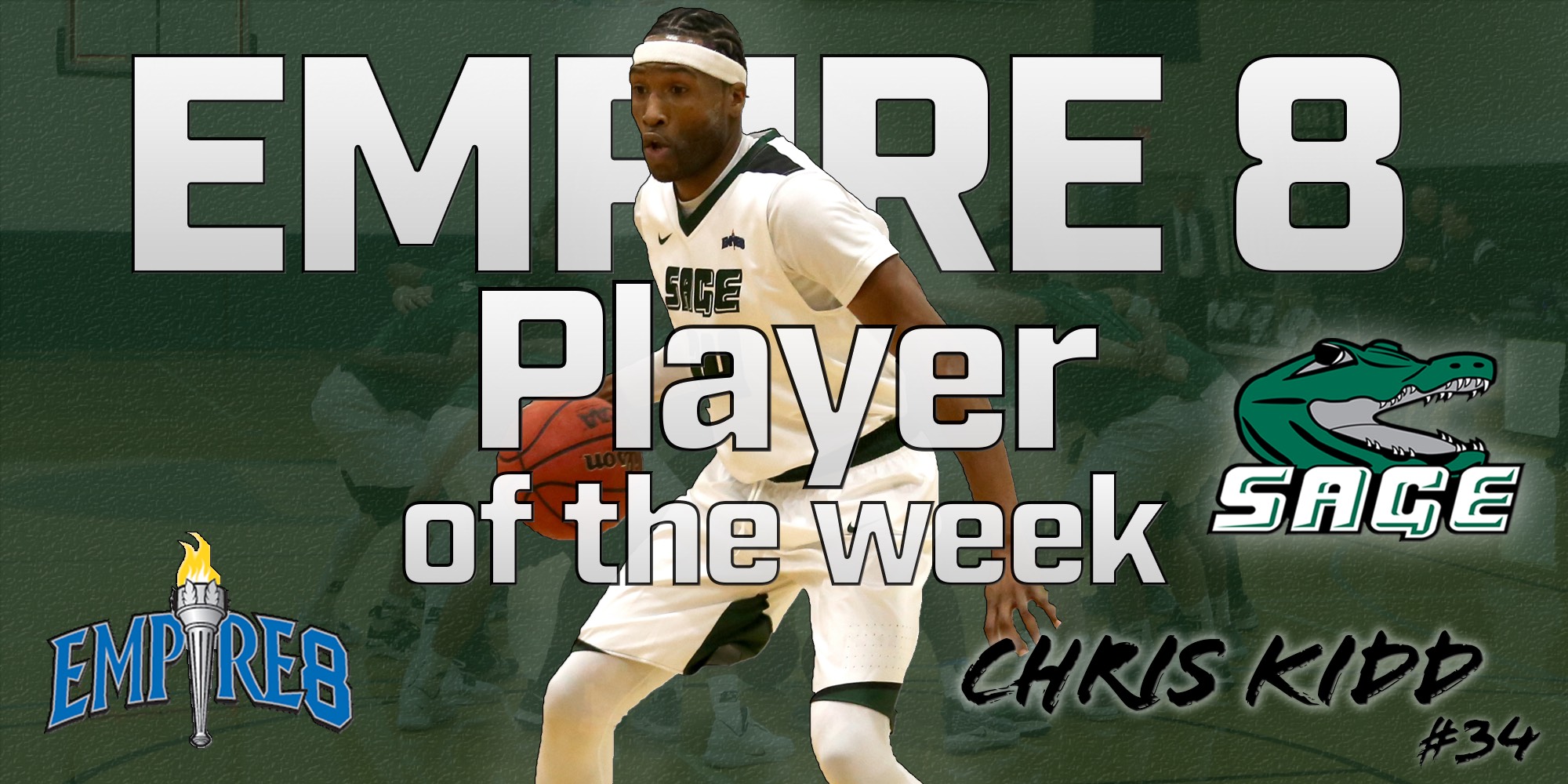 Kidd honored as Empire 8 Men's Basketball Player of the Week