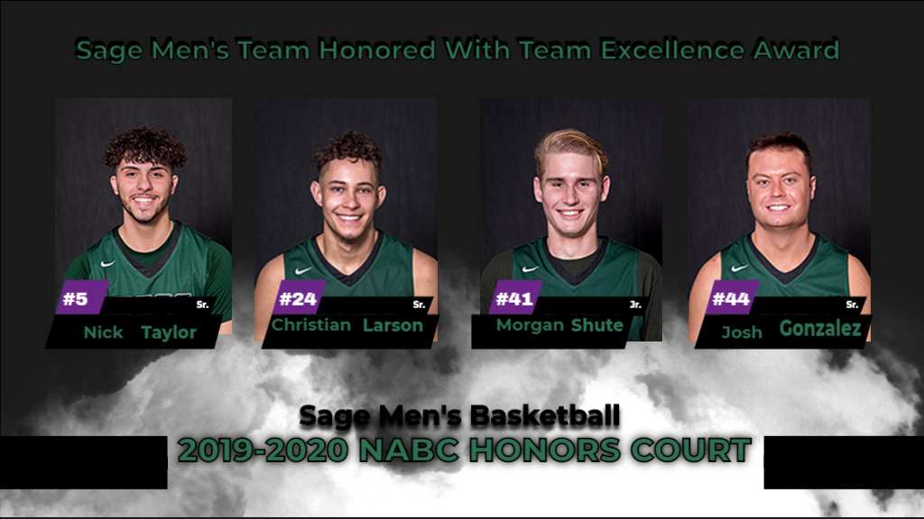 Sage placed four on NABC Honors Court; Sage Men Honored with Team Excellence Award