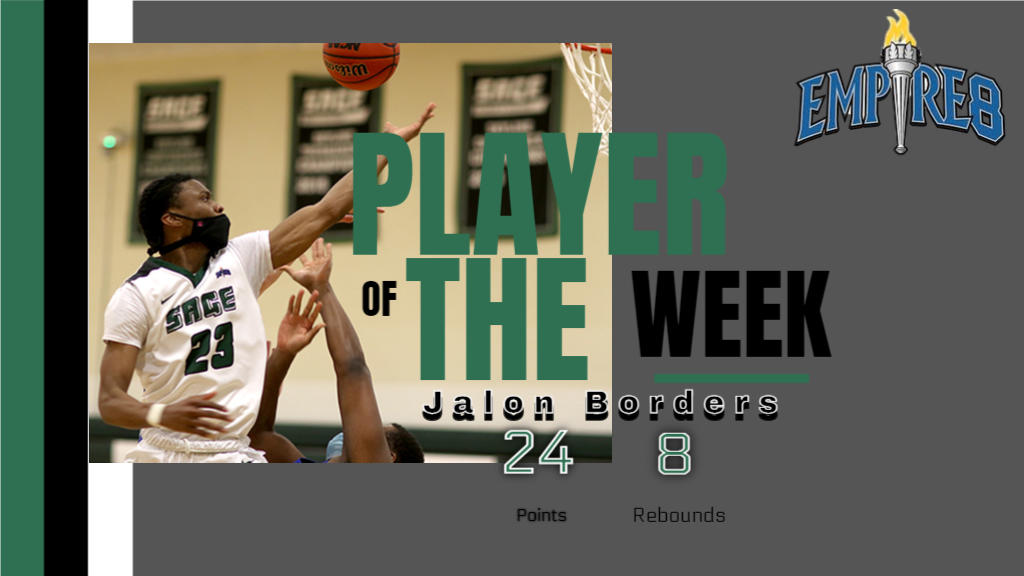 Jalon Borders named Empire 8 Co-Player of the Week
