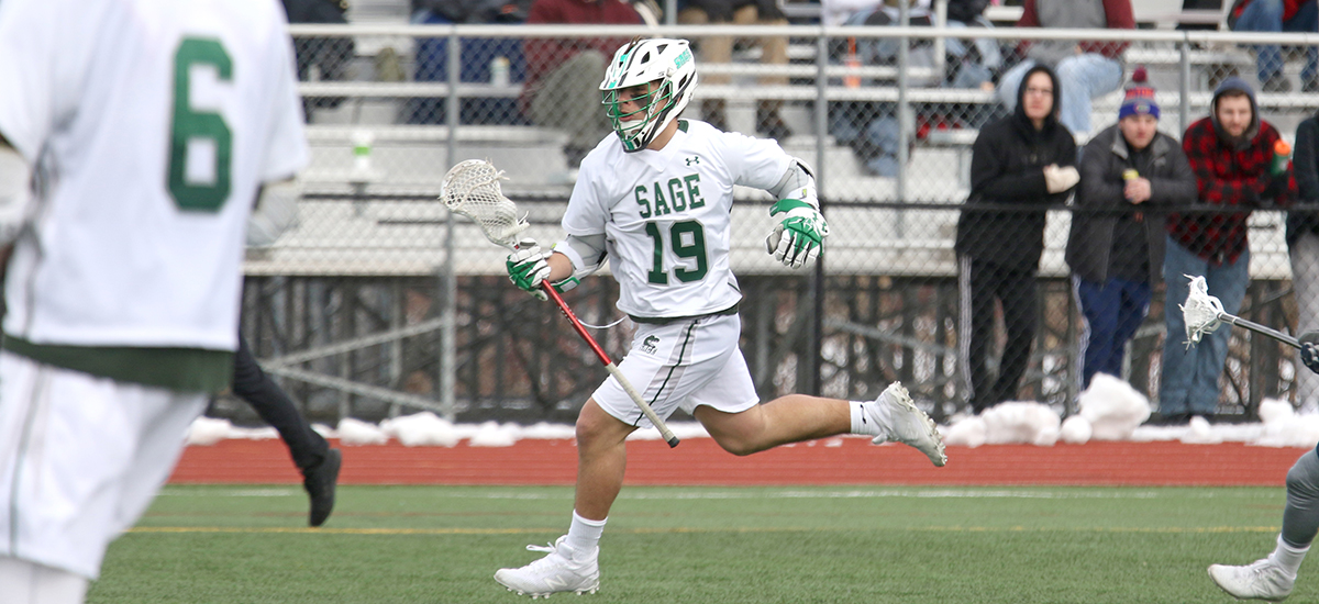 Sage Men's Lacrosse Collects Empire 8 Win over Houghton as Fisher tallies 5 goals