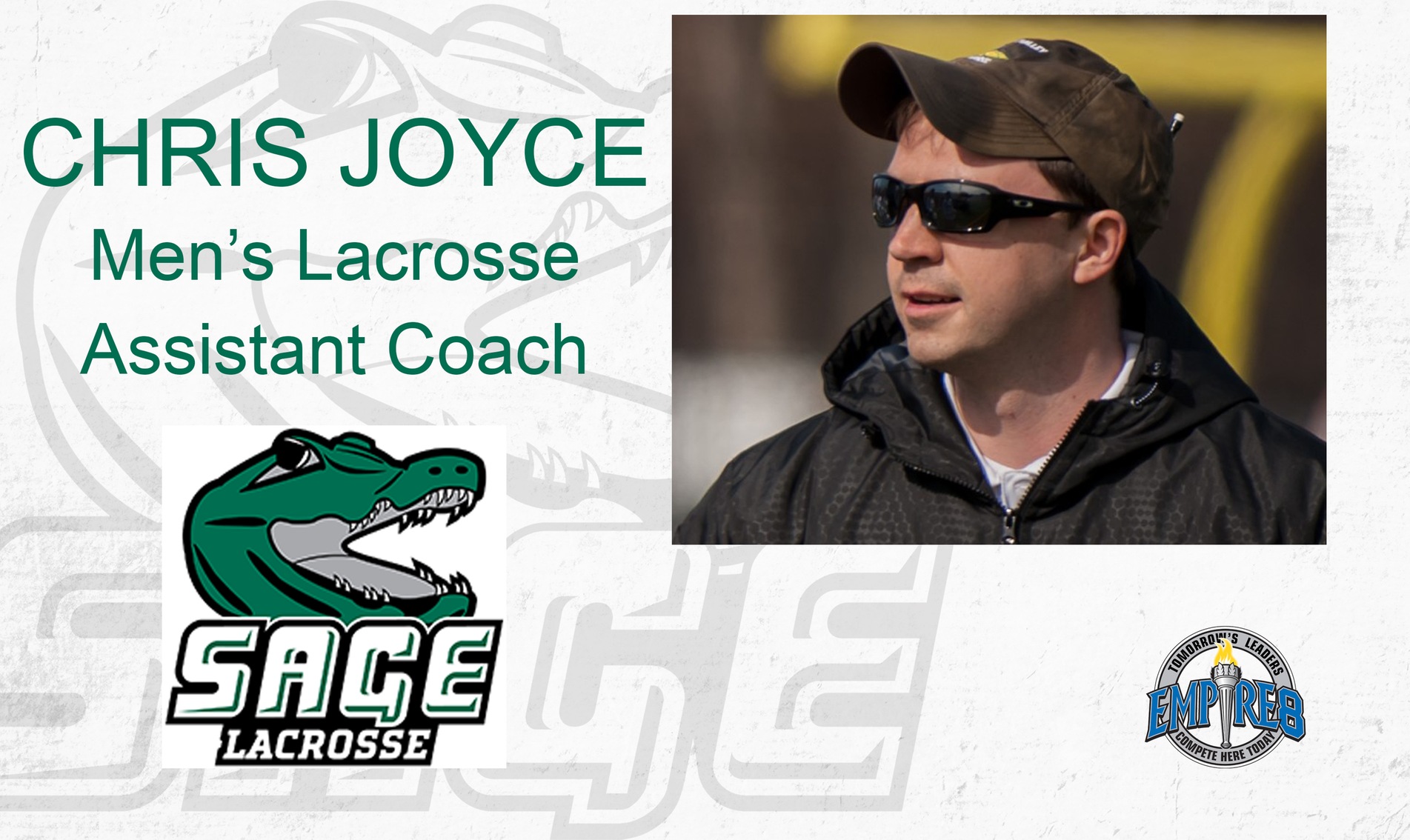 Chris Joyce joins Sage men's lacrosse coaching staff