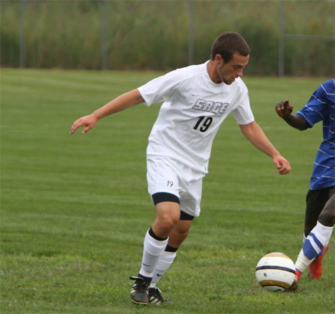 Sage booters fall at SJC, 2-0 in men's action