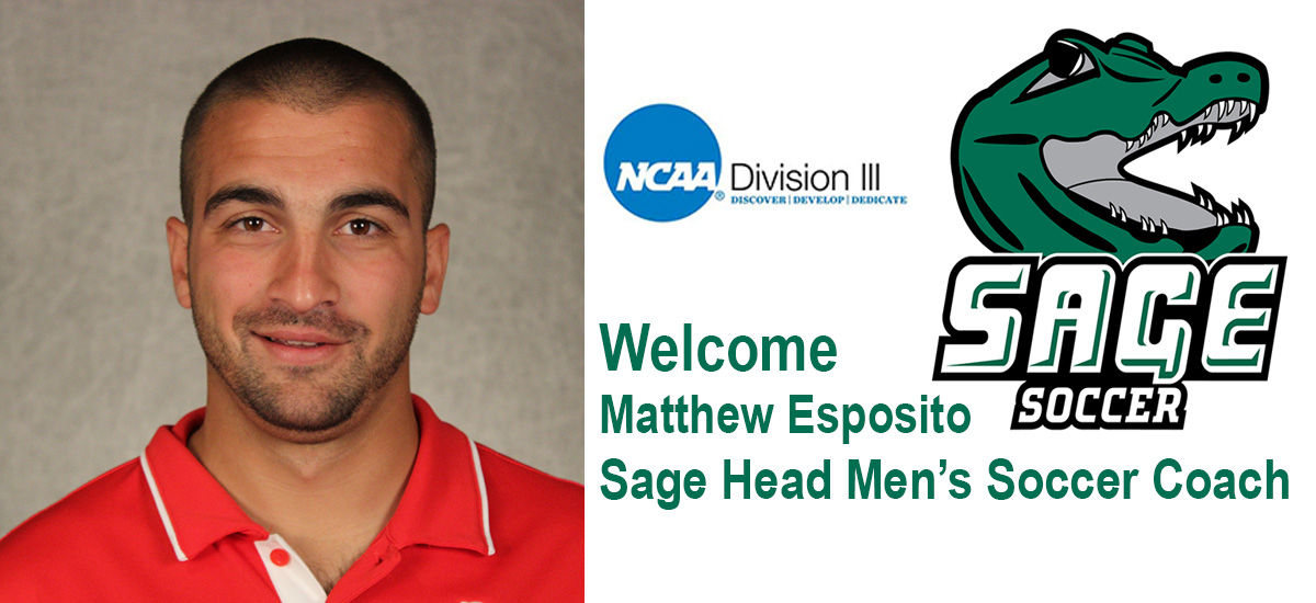 Matthew Esposito selected to lead Sage Men's Soccer Program