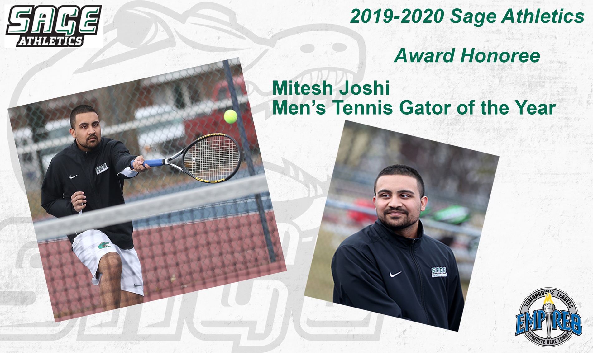 Mitesh Joshi honored as Men's Tennis Gator of the Year