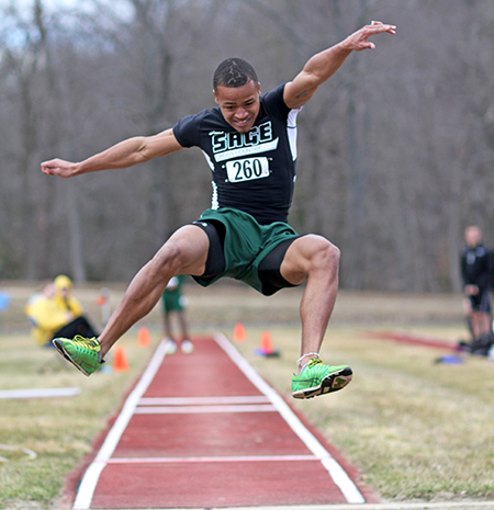 Sage men's track and field squad enjoys success at Wesleyan Classic