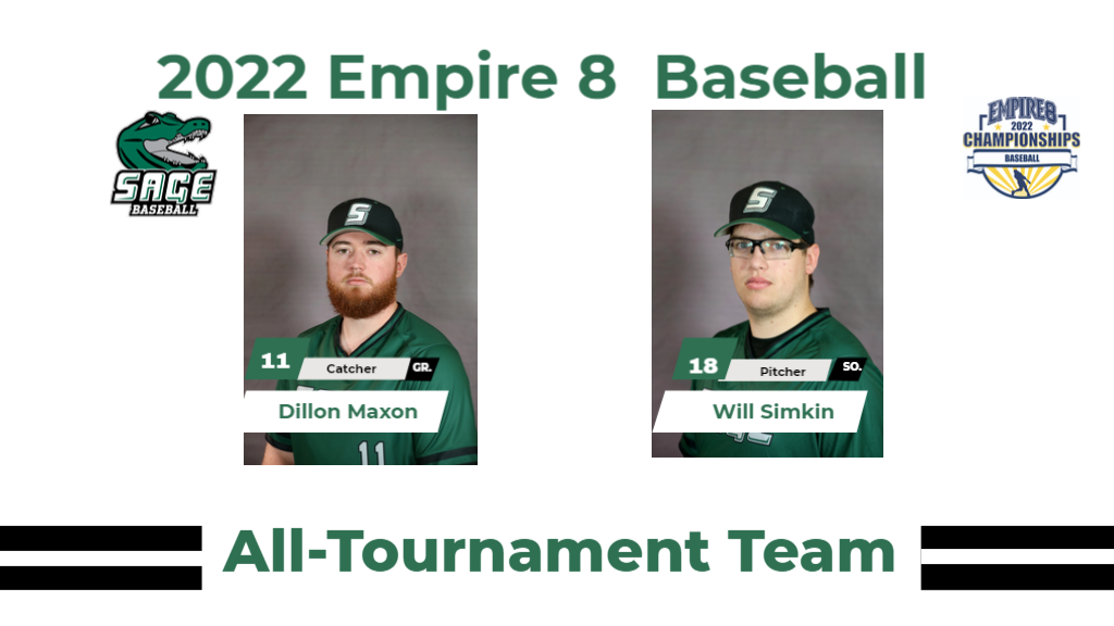 Simkin and Maxon Named to Empire 8 Baseball All-Tournament Team