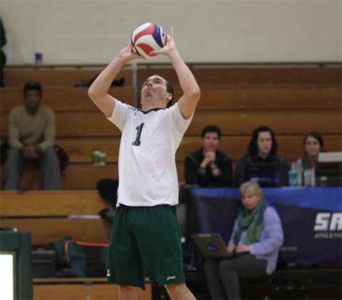 Sage men's volleyball posts two wins on Sunday