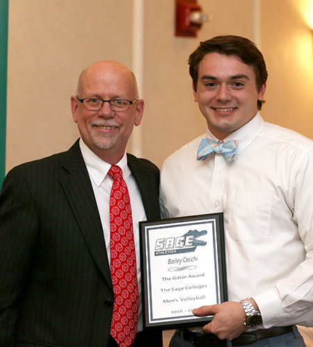 Sage’s Cecchi Named Gator of the Year in Men’s Volleyball