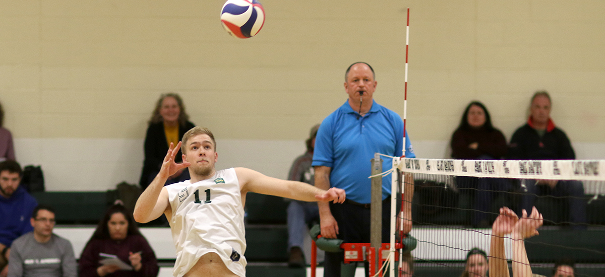 Sage men's volleyball pushes Springfield, but falls twice on Saturday