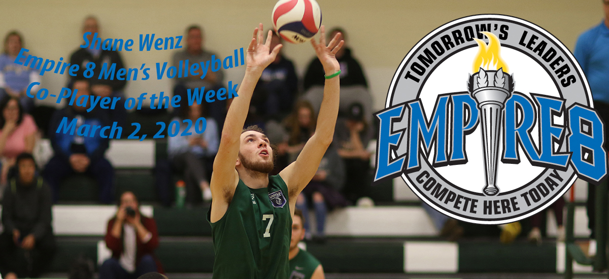 Shane Wenz earns E8 Co-Player of the Week citation