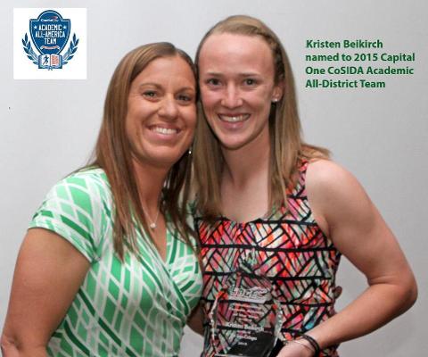 Beikirch named to 2015 Capital One CoSIDA Academic All-District Team for the third time in her career