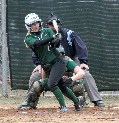 Softball team splits results on Tuesday with a loss to WPI and a key win over Northwestern Minnesota