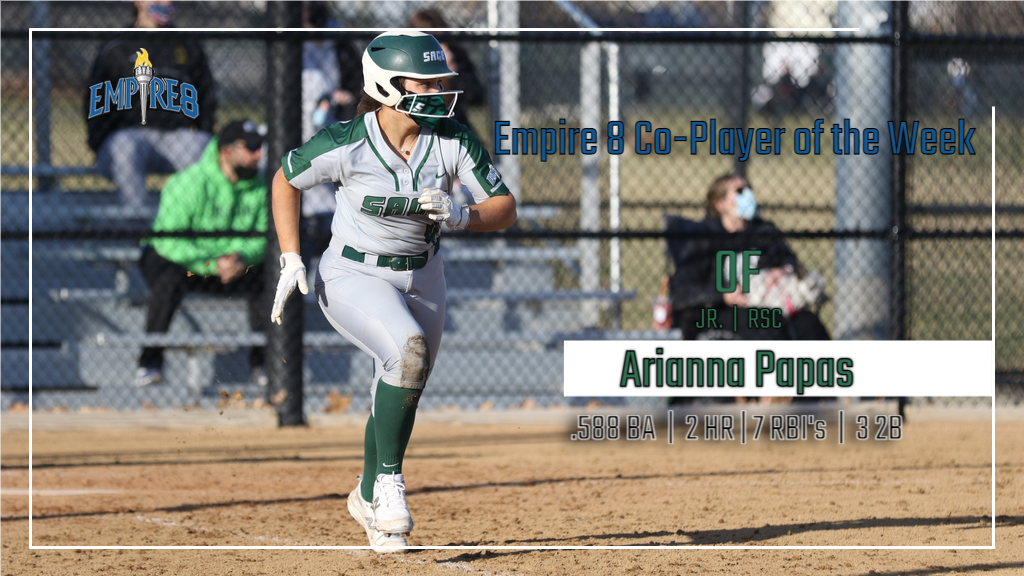 Papas named Empire 8 Co-Player of the Week