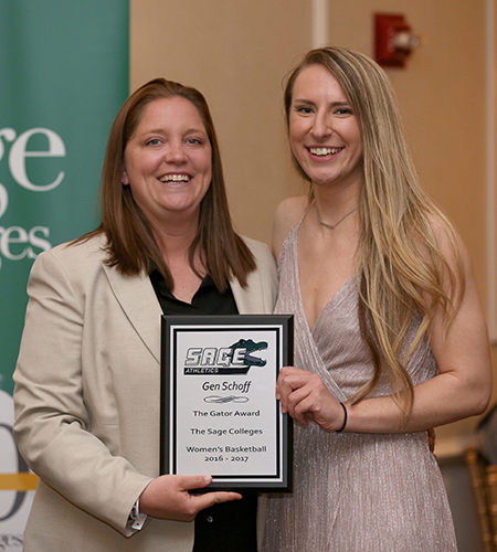 Sage’s Schoff Named Gator of the Year in Women’s Basketball