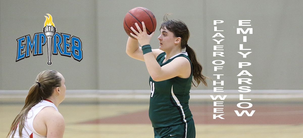 Emily Parslow saluted as Empire 8 Women's Basketball Player of the Week
