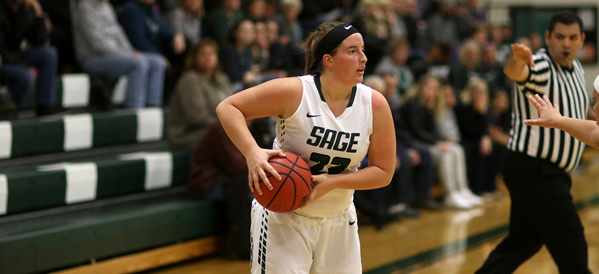 Late game rally pushes Middlebury Past Sage in women's basketball action