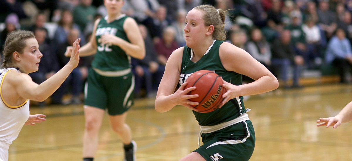 Bowman's double-double helps Sage roll past Alfred, 87-61
