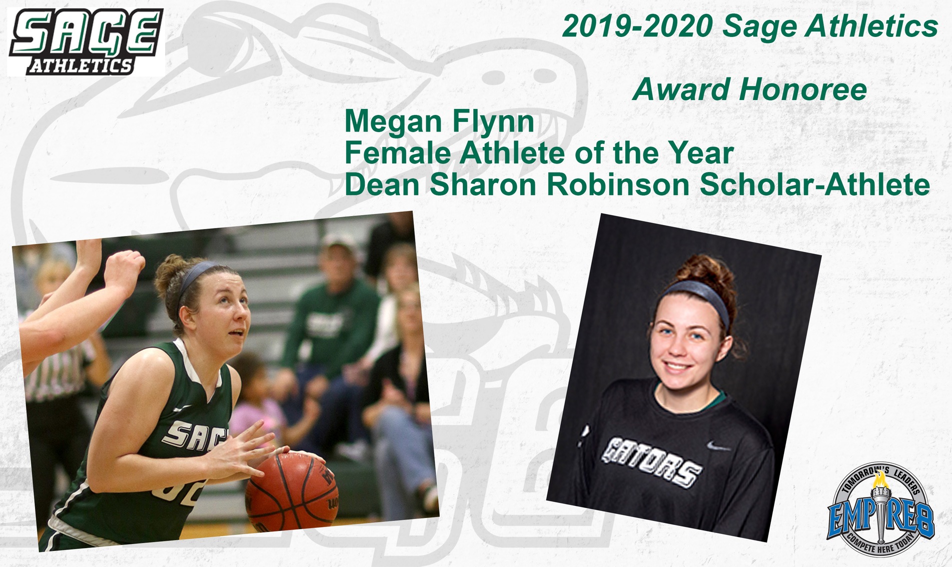 Megan Flynn named Female Athlete of the Year; Dean Robinson Award Recipient