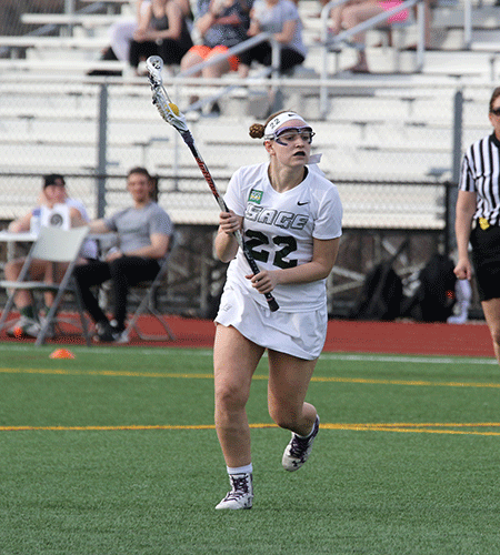 Sperl's OT Goal gives Sage 13-12 win as records fall for women's lacrosse squad; Win streak at 5 and counting!