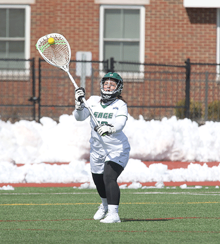 Sperl and Ianniello team up to lift Sage past Elms, 14-8