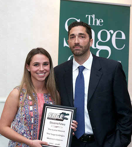 Fichera saluted as Gator of the Year for Women's Soccer Team