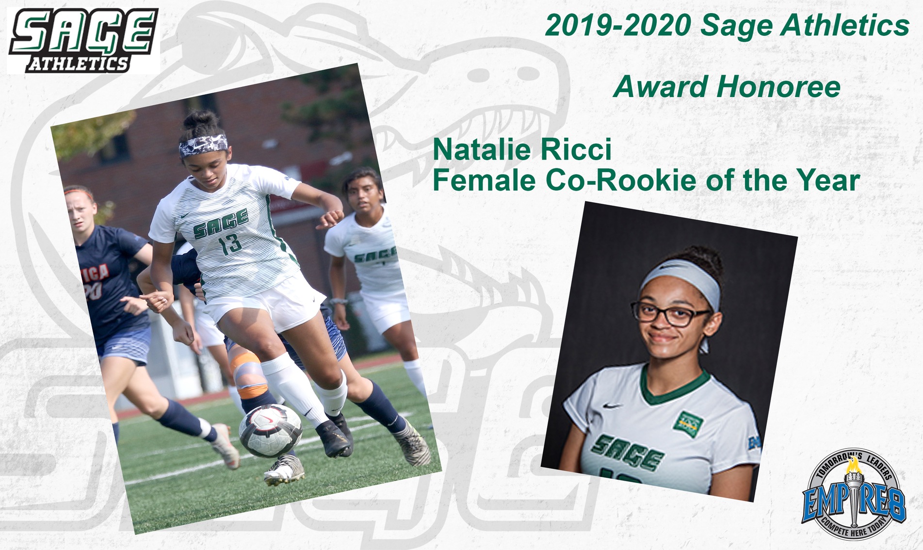 Sage selects Natalie Ricci as Female Co-Rookie of the Year