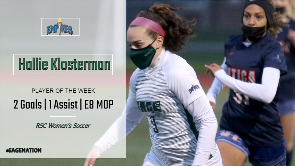 Another honor for Klosterman, Empire 8 Player of the Week