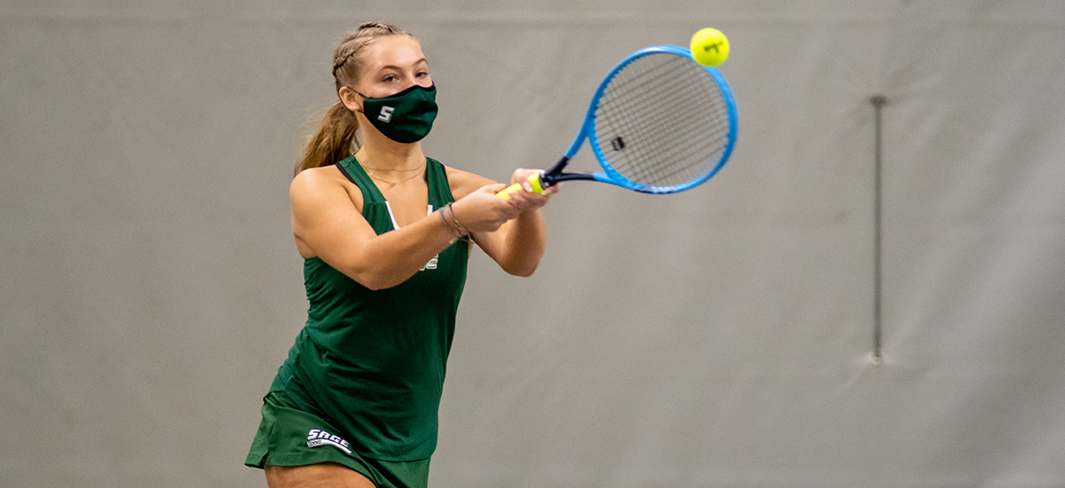 Women's Tennis drops a pair of E8 matches on Saturday