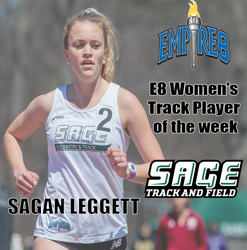 Sagan Leggett Honored as Empire 8 Women's Track Athlete of the Week