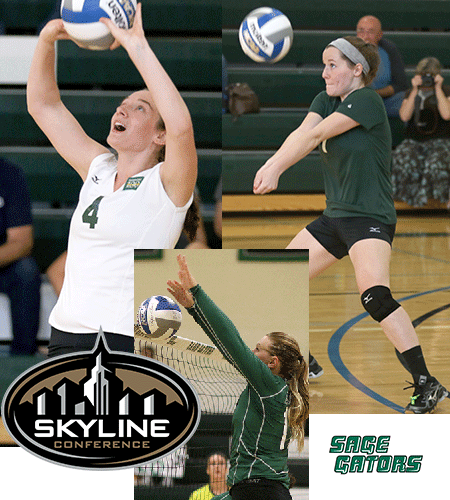Three women's volleyball players from Sage honored with release of 2016 Skyline Conference All-Star Teams