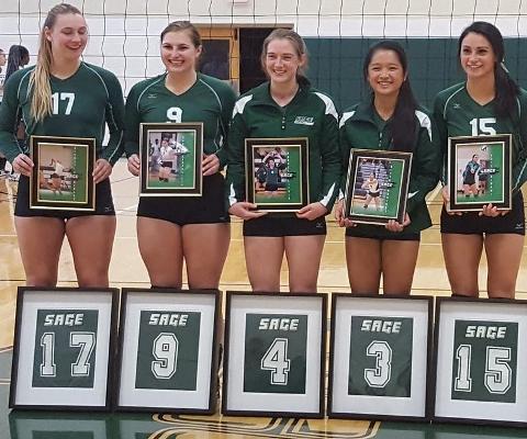 Volleyball honors Seniors on Saturday in Skyline Tri-Match