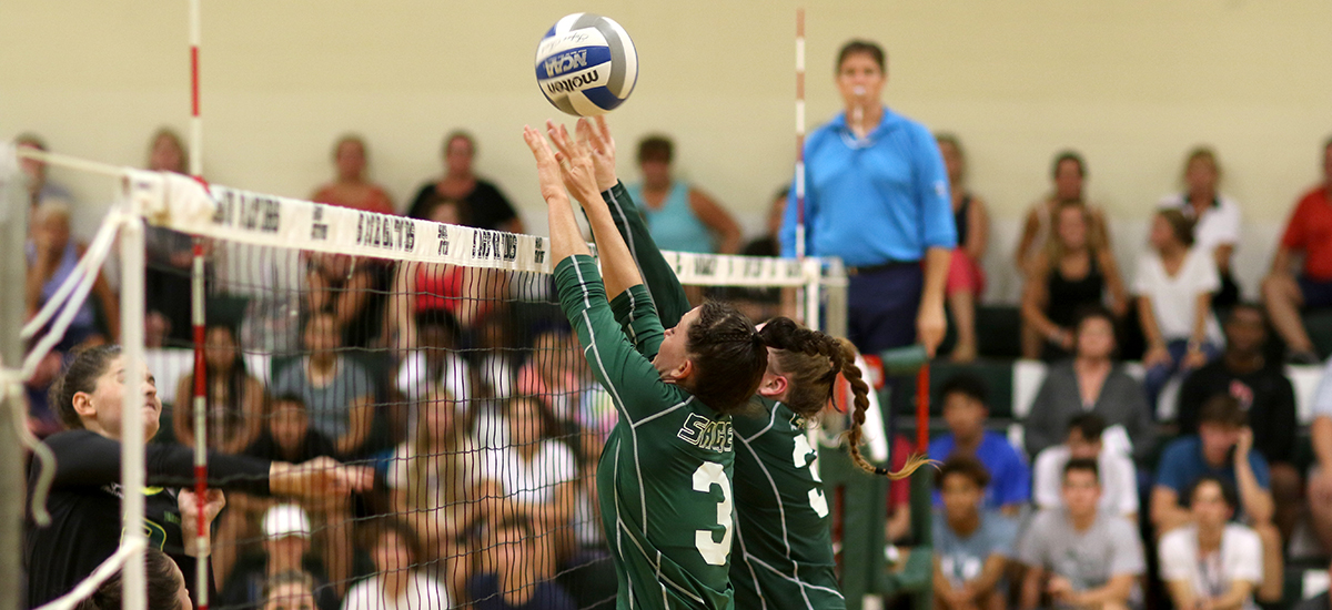 Sage volleyball falls in E8 action on Saturday