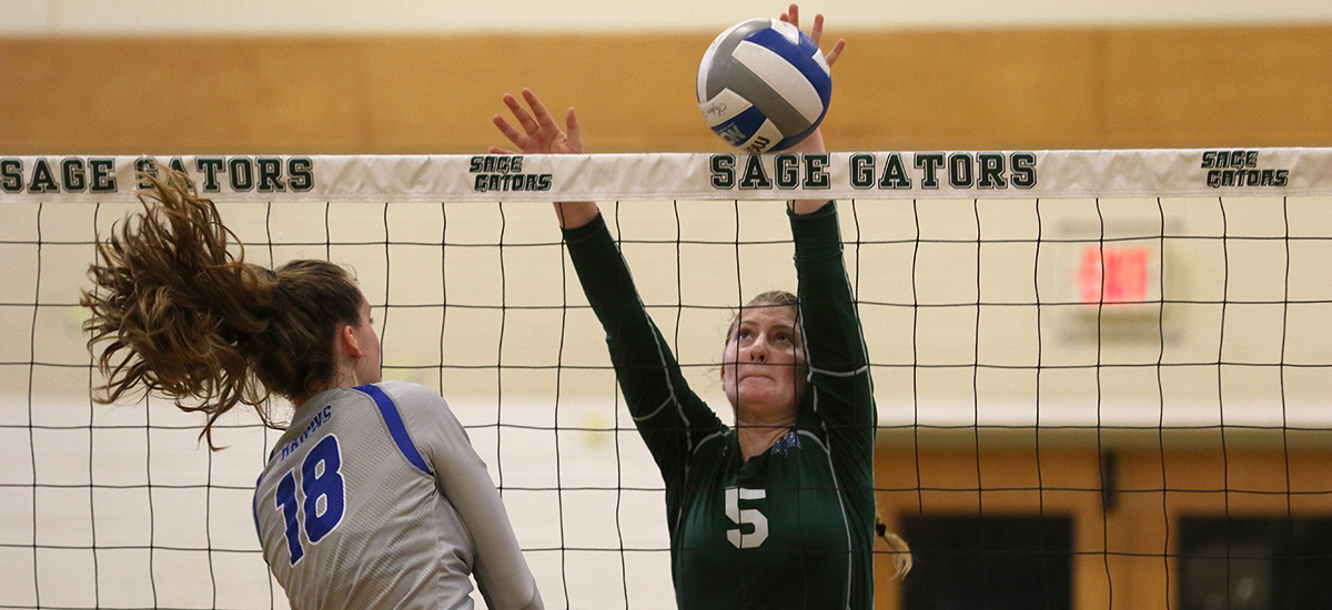 Skidmore takes win over Sage in volleyball action