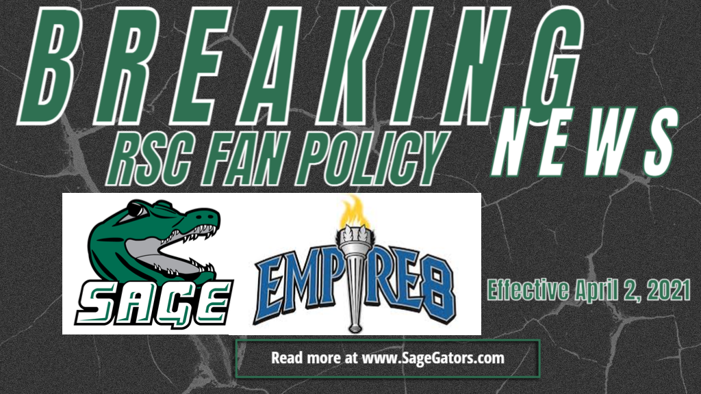 Update on RSC Fan Policy for Home Athletic Contests