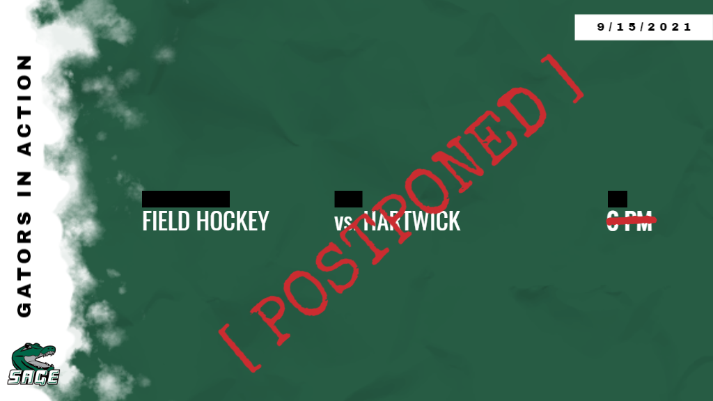 RSC-Hartwick Field Hockey postponed for Sept. 15