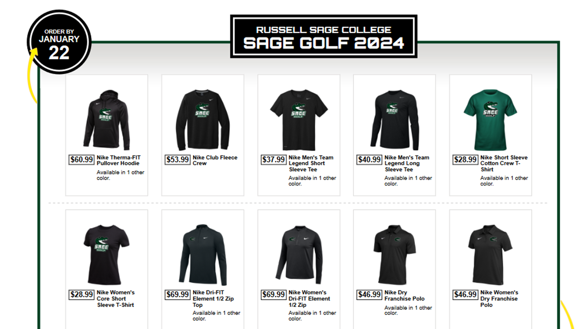 RSC Golf Jan 2024 Flash Store