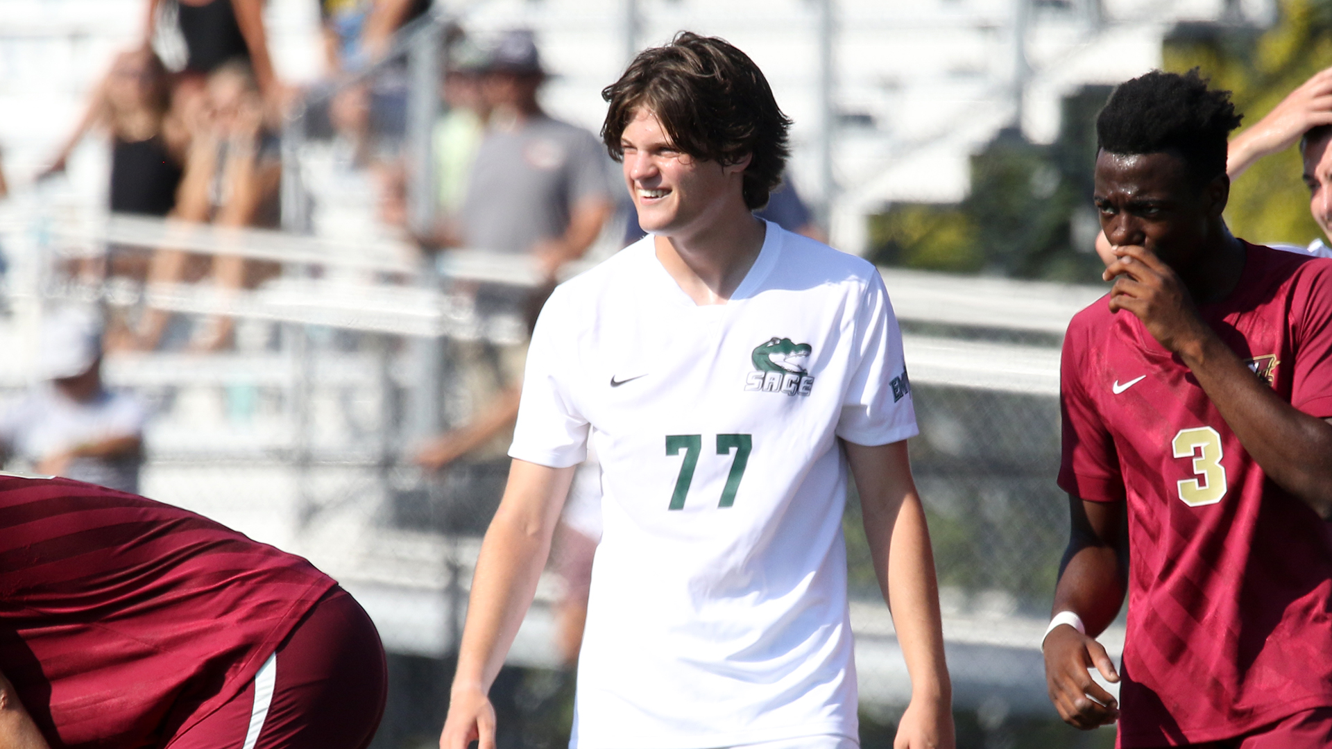 Late-game heroics by Martillotta lifts men's soccer past Westfield State, 3-2